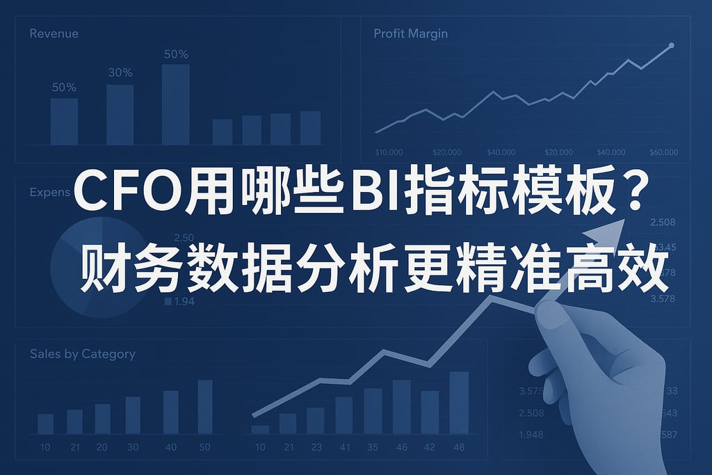 CFO用哪些BI指标模板？财务数据分析更精准高效"